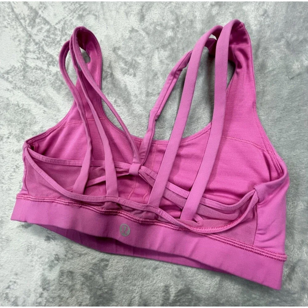 Lululemon Energy Bra Size 8 B/C Cup Magenta Glow MGLO 00101